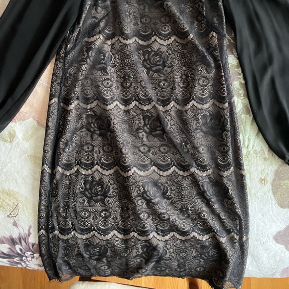 Evan Picone Soft Lace Dress - Picture 2 of 4